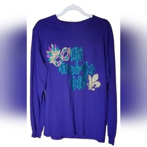 It's Mardi Gras Yall Long Sleeve, Size L!